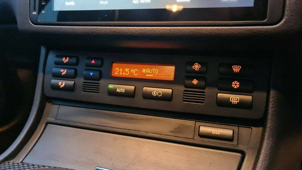BMW E46 Climate Control Relocation Bracket | Double Din Conversion - Midnight Performance