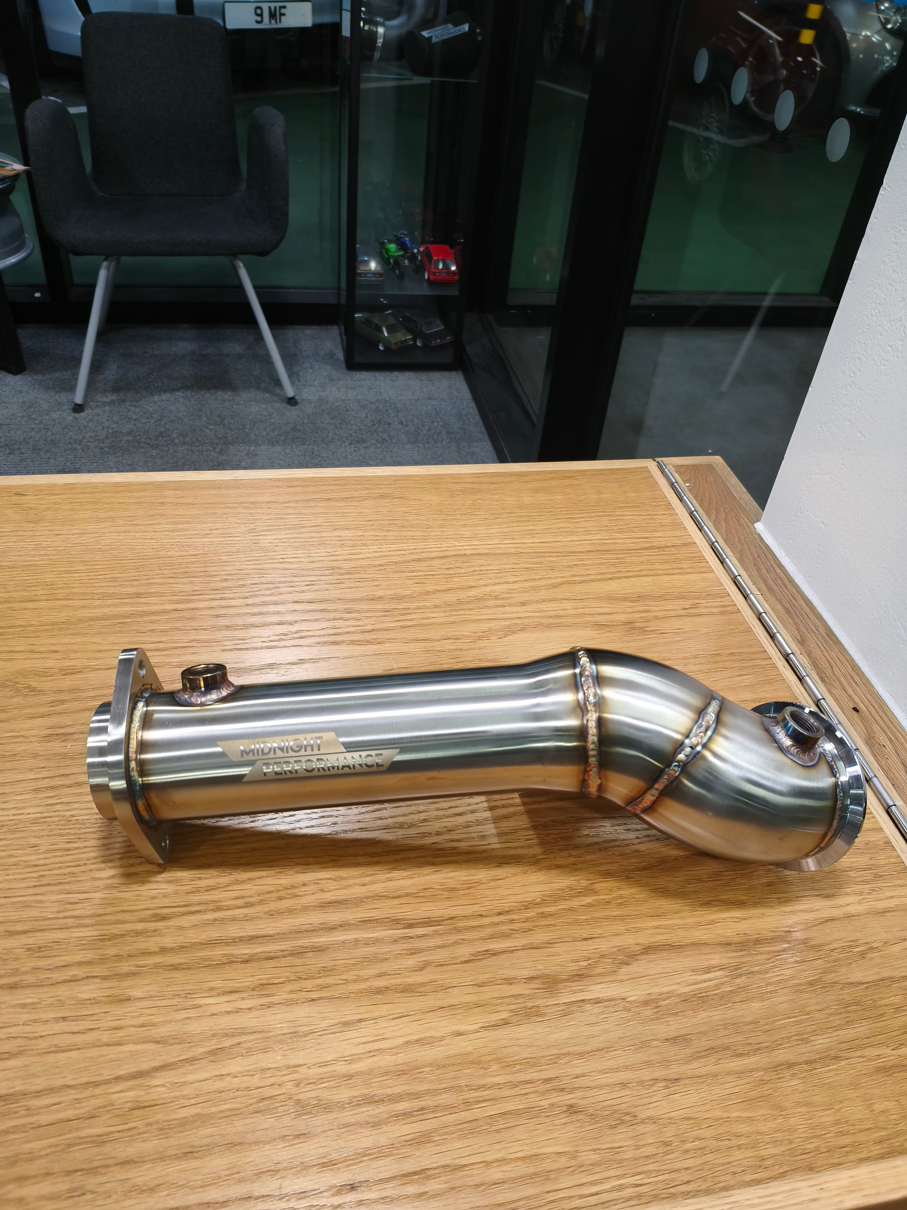 Midnight Performance™ BMW M2 / M3 / M4 (G80 G81 G82 G83 G87) S58 Stainless Steel Decat Downpipes