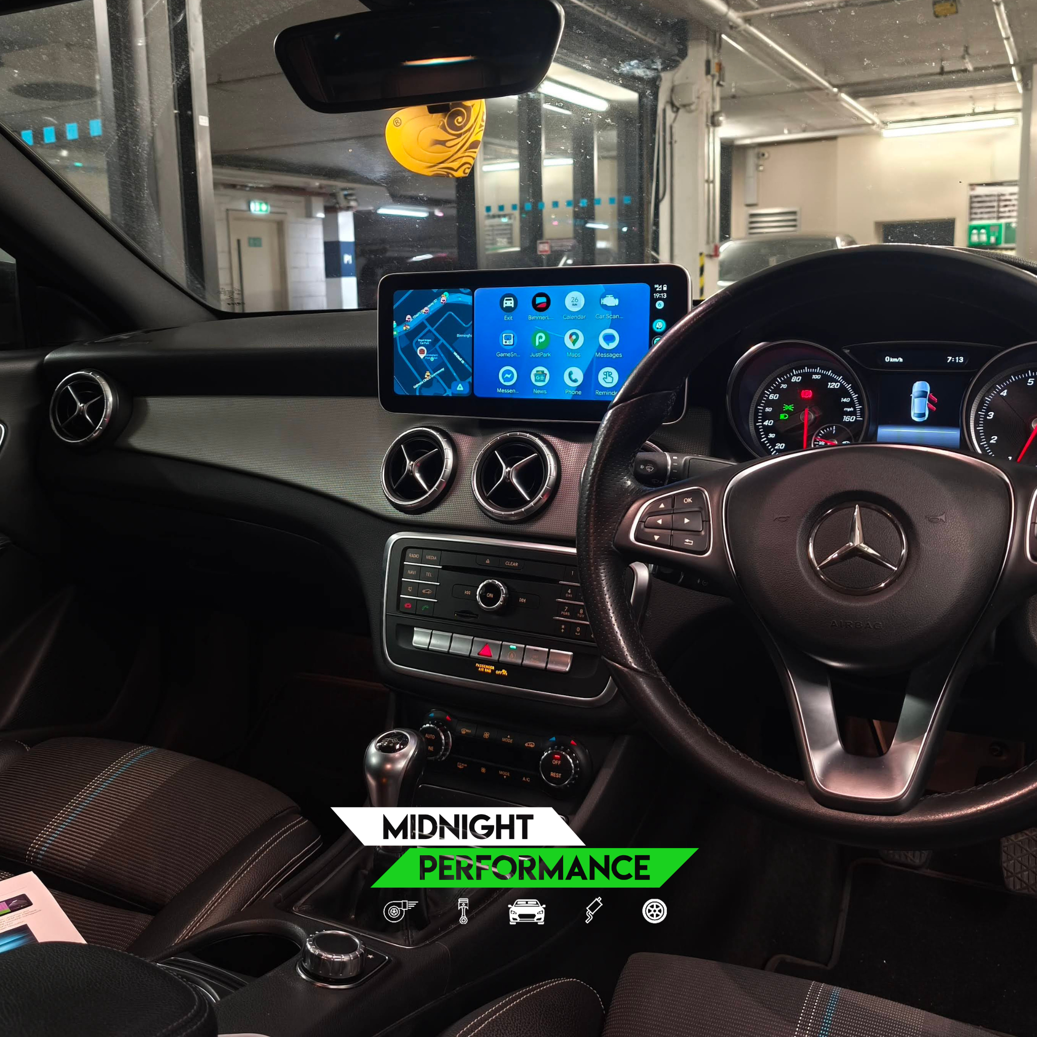 Mercedes W205 C-Class & GLC 10.25" Wireless CarPlay Screen | Midnight Performance - Midnight Performance