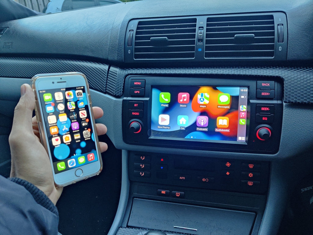 BMW 3 Series E46 Apple CarPlay & Android Auto Head Unit | 1998–2006 | Wireless Upgrade - Modified Parts Supplier