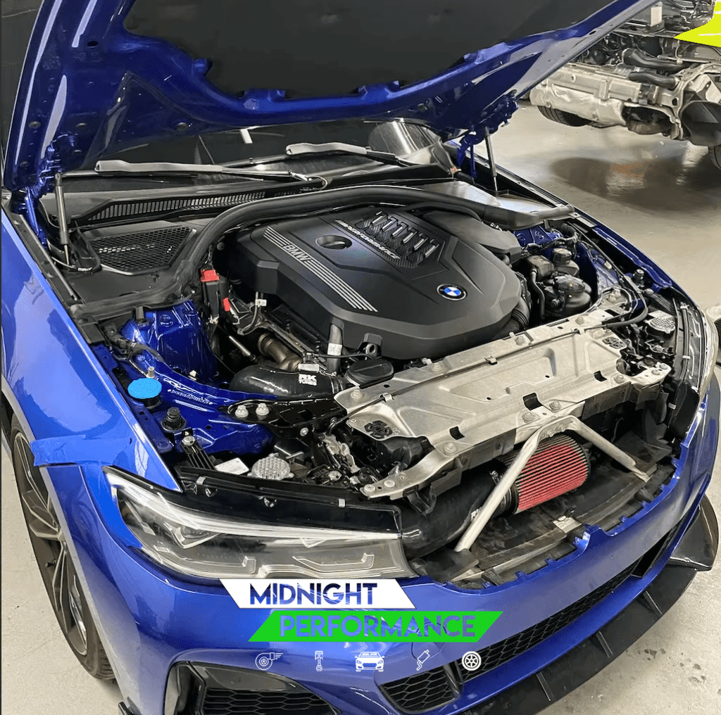 BMW B58 Front Mount Cold Air Intake System | Silicone Induction Kit for G2X M340i & M440i/ G30 540i | High-Flow Air Filter - Modified Parts Supplier