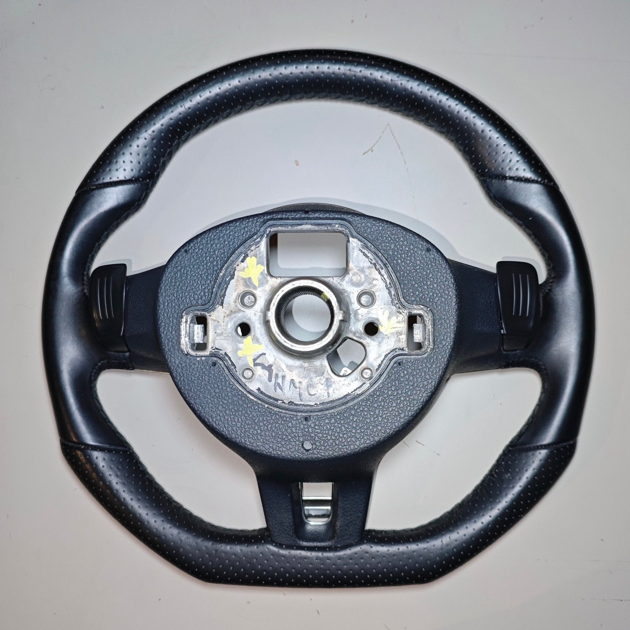 Golf R Mk6 Flat Bottom Steering Wheel With flappy paddles (Genuine) - Modified Parts Supplier