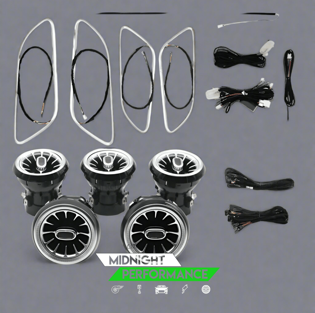 Mercedes-Benz Interior LED Ambient Lighting Kit – Turbo Air Vent & Door (A-Class, CLA, GLA) - Modified Parts Supplier