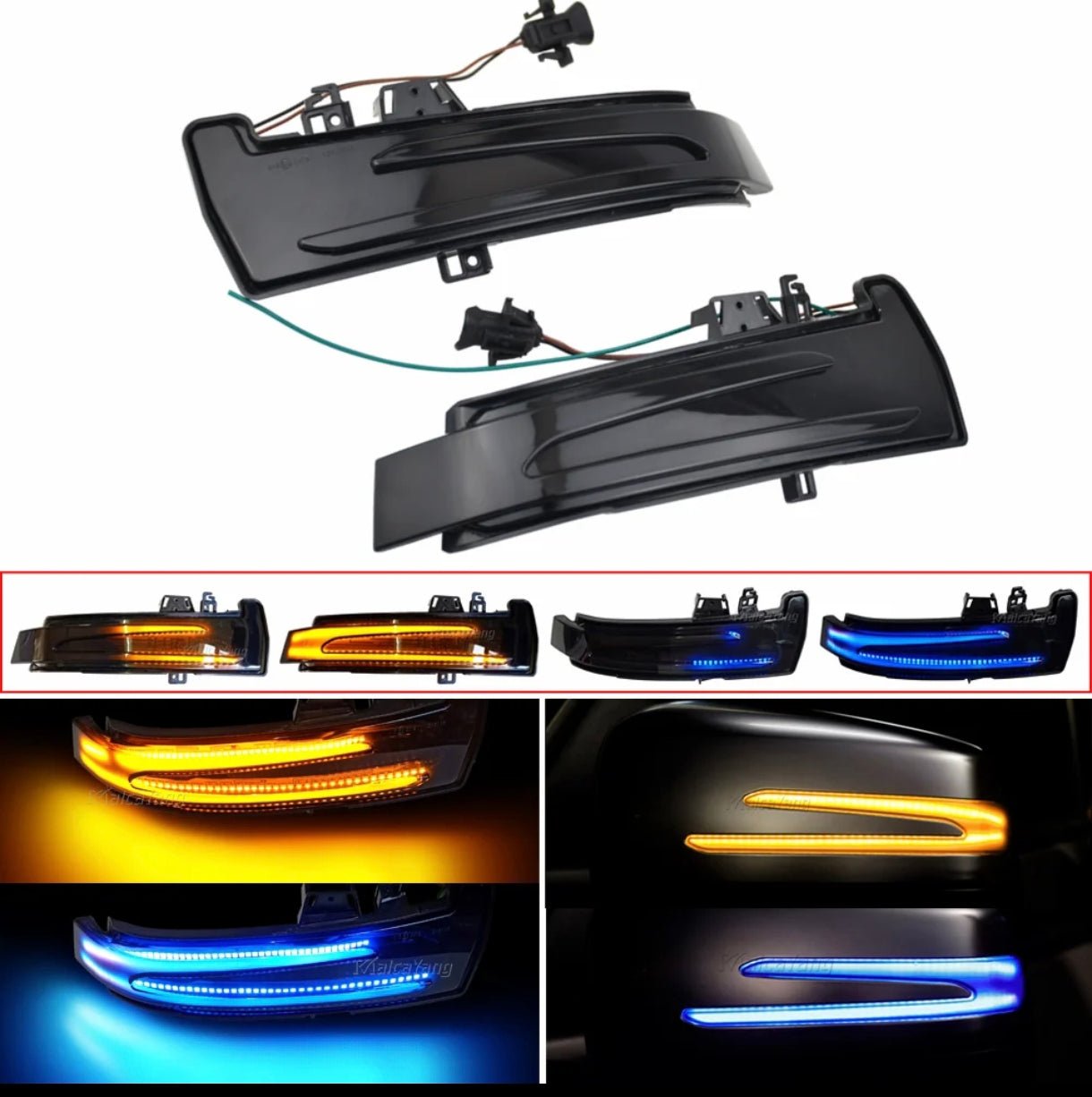 Mercedes Dynamic Indicators (Pair) (Smoked) A-Class/C-Class/E-Class/S-Class/CLA-Class/GLA-Class - Modified Parts Supplier
