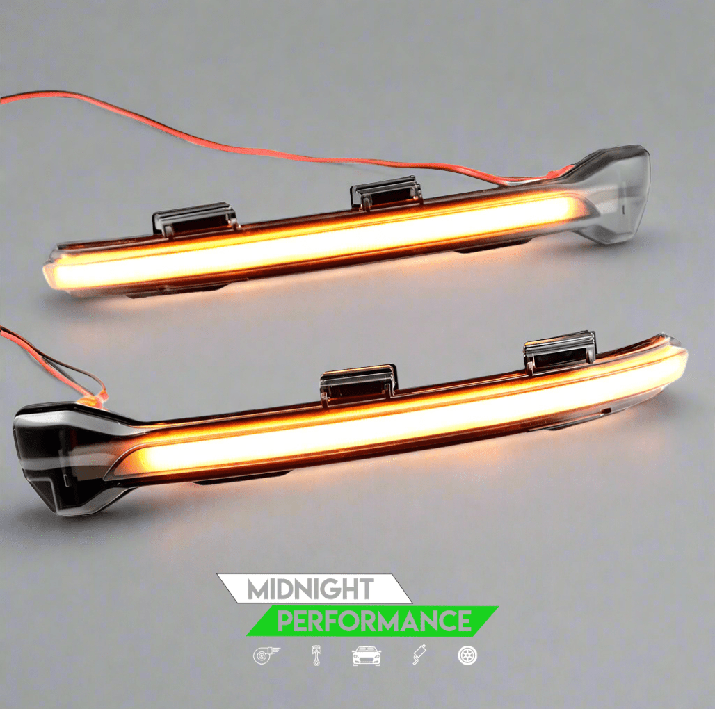 VW Golf Mk7 Smoked Dynamic LED Side Mirror Indicators [Pair] – Sequential Turn Signal Upgrade - Modified Parts Supplier